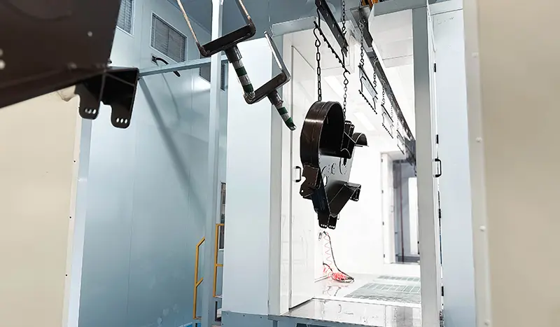 Fully automatic powder coating production line with 1500-hour salt spray test corrosion resistance