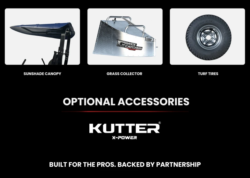 Kutter Commercial Zero Turn Mower Optional Accessories
