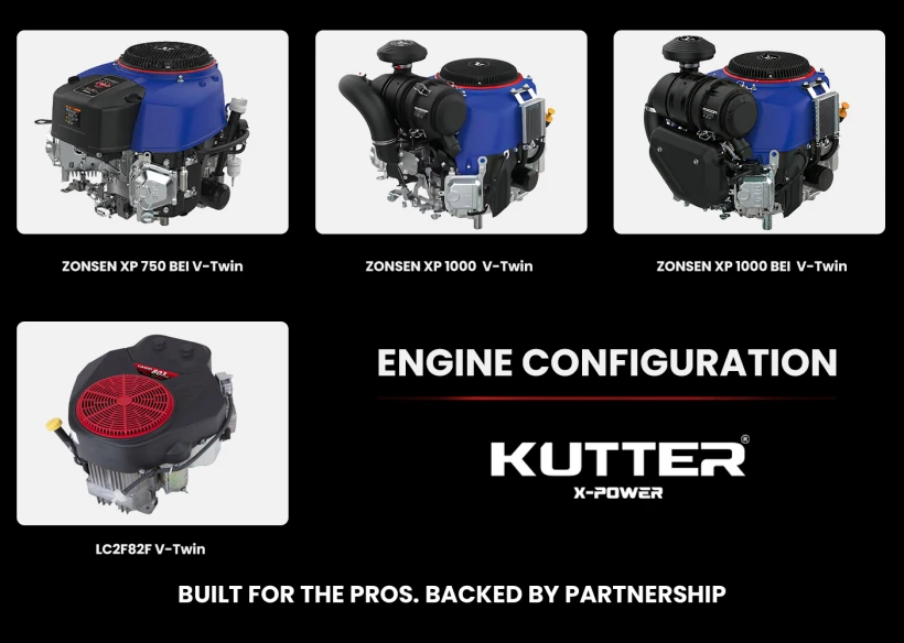 Kutter Commercial Zero Turn Mower Engine Configuration