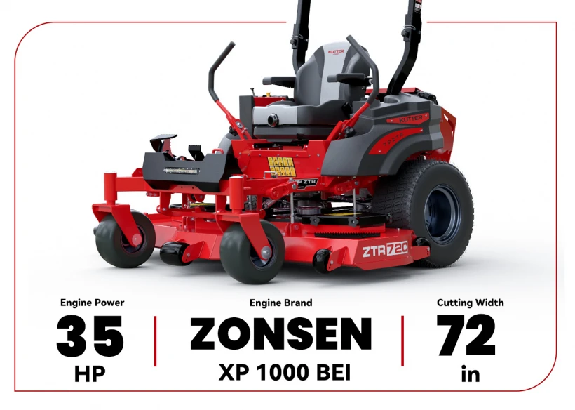 Kutter Commercial Zero Turn Mower 72”