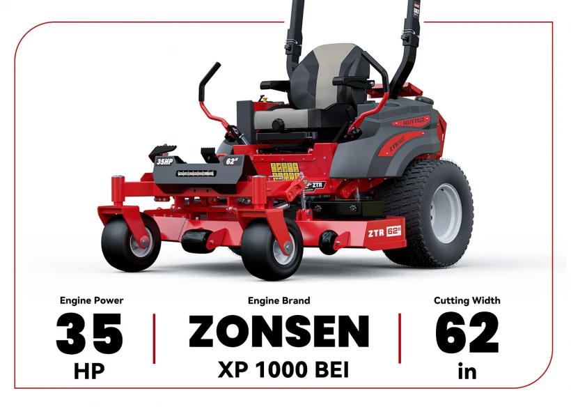 Kutter Commercial Zero Turn Mower 62”